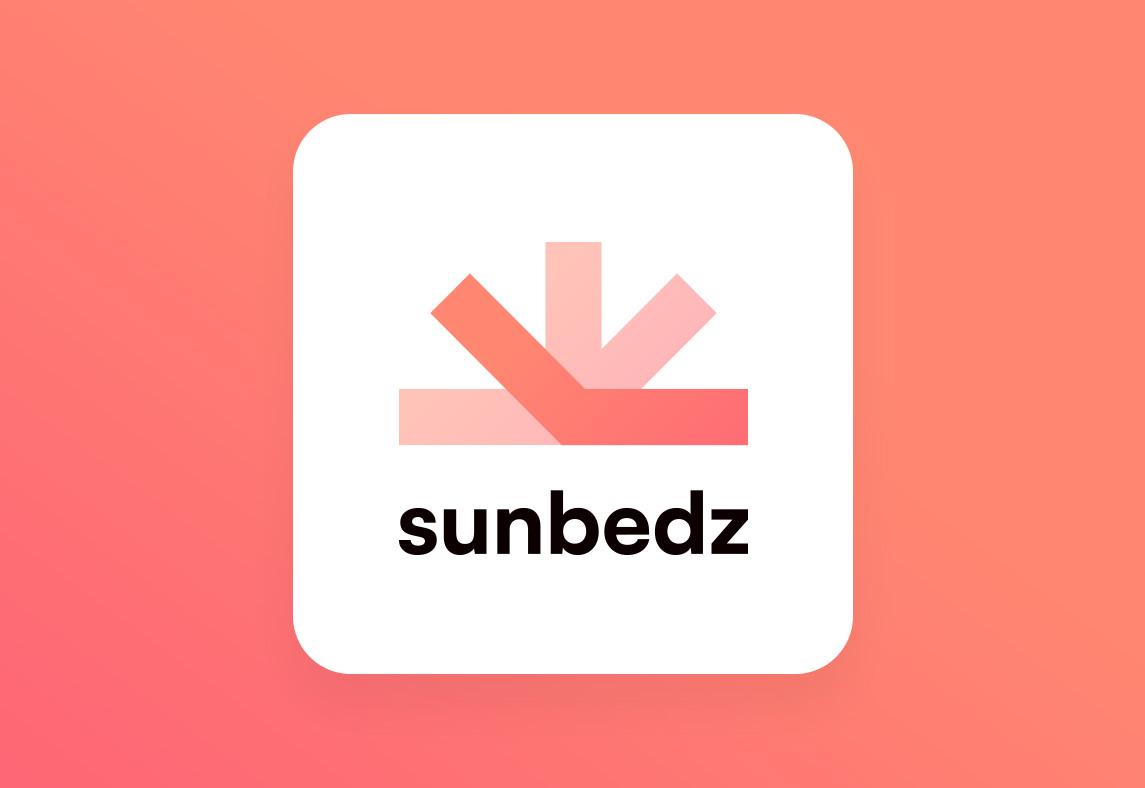 Mockup du logo de Sunbedz